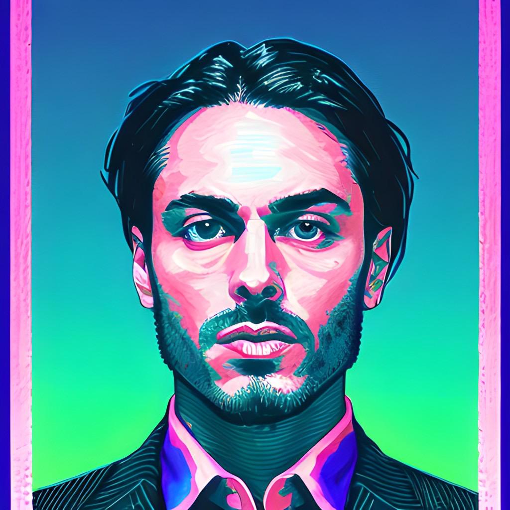 Nicandro F. Cendamo as seen by AI, 2023