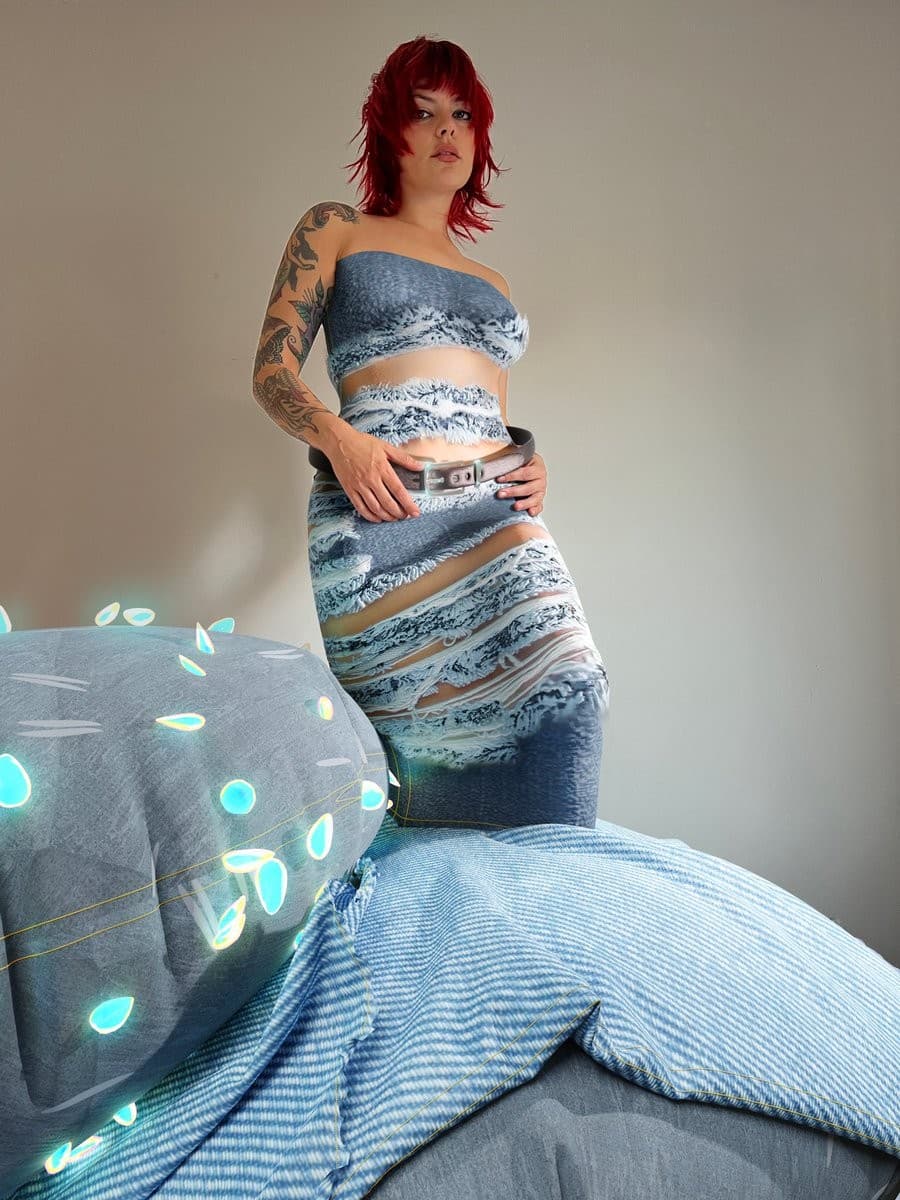 contactless&cyber HAMBY dress utilized by Tribute Brand Premium Fitting Service™