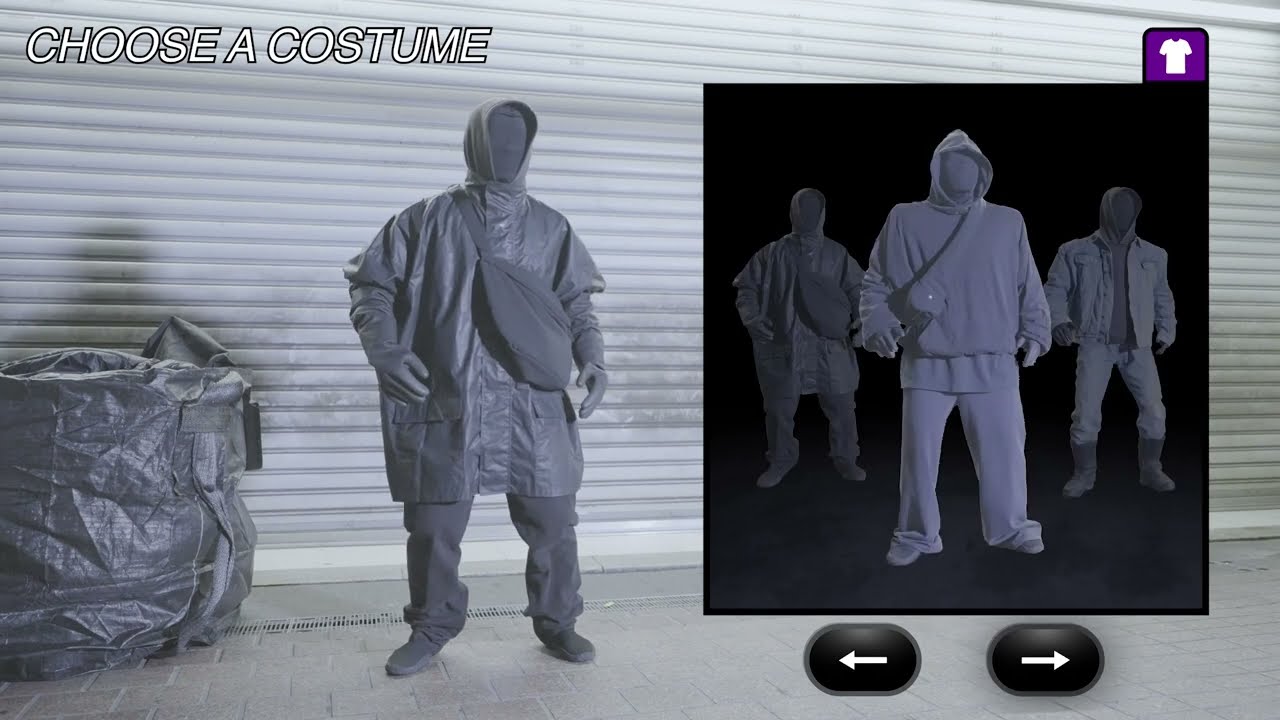 Capture from YEEZY GAP ENGINEERED BY BALENCIAGA video by Komazawa Isolation