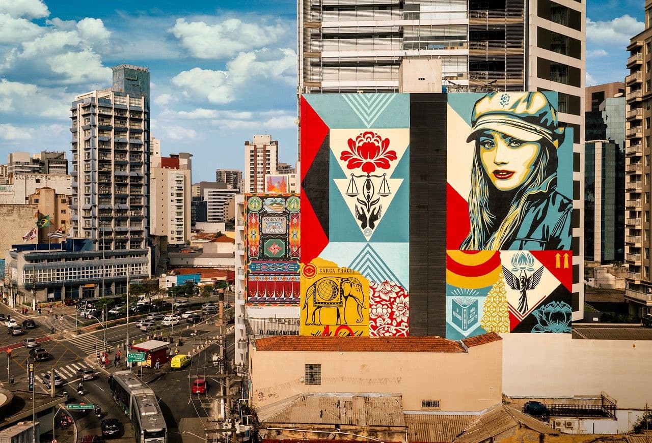 Shepard Fairey, Carga Frágil (2021), São Paulo - Brazil, Courtesy Artist ObeyGiant.com _ Photographer Jon Furlong