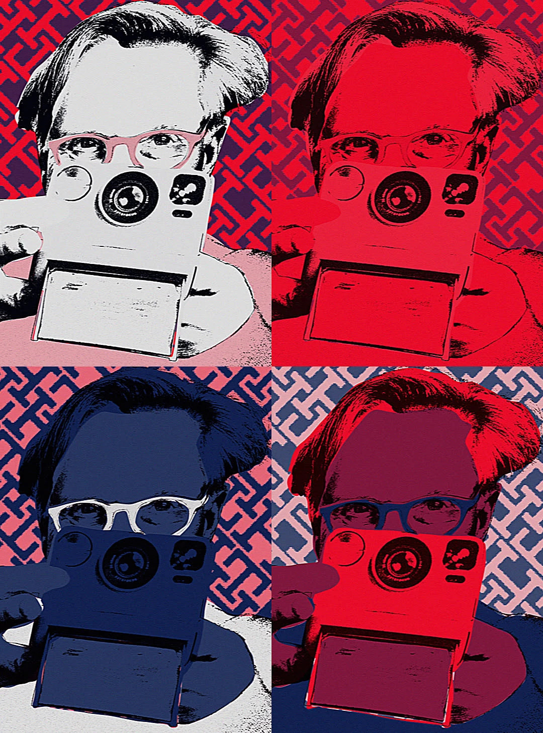 ‘Tommy Factory’ NFT, which features a moving image of Tommy Hilfiger taking a Polaroid in classic Warhol colour-blocked style.