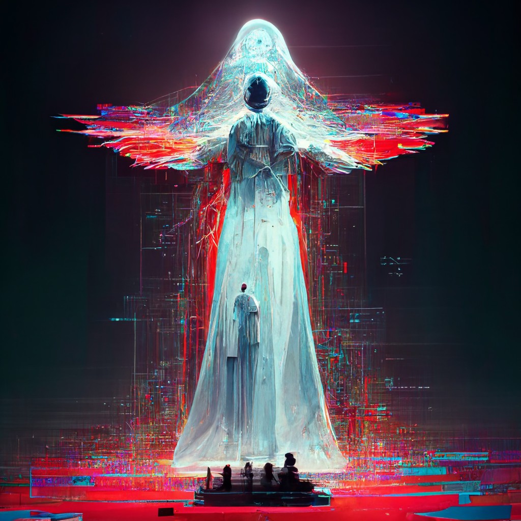 Digital Resurrection - Co-Created via Midjourney